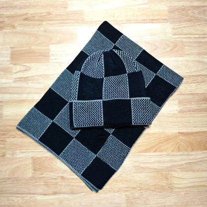 Ensemble écharpe + bonnet LV Marque Déposée
