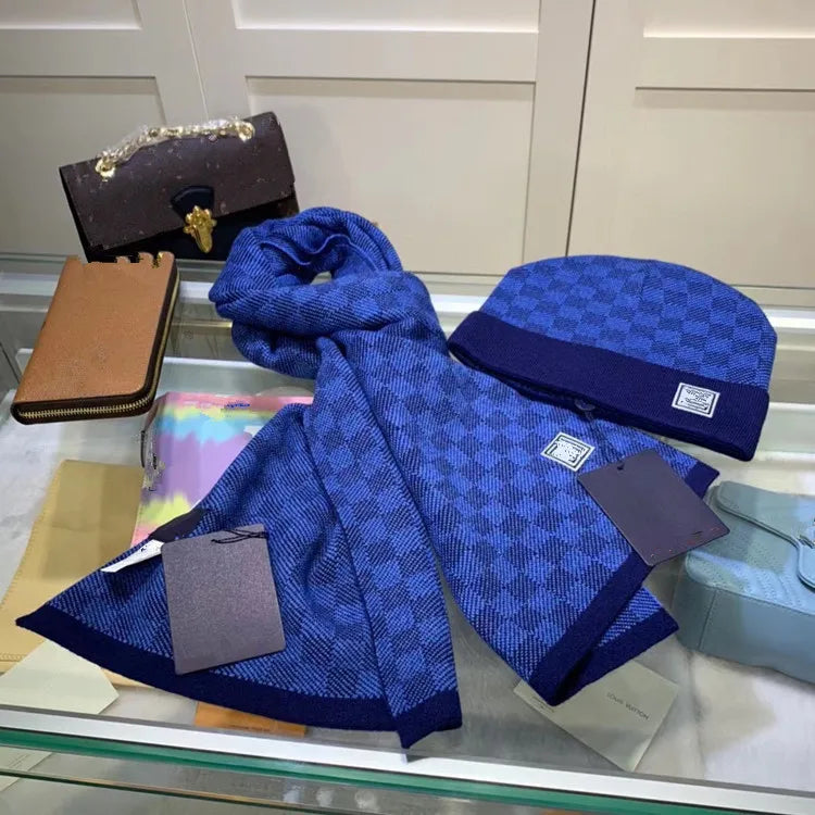 Bonnet + Écharpe Louis Vuitton monogramme